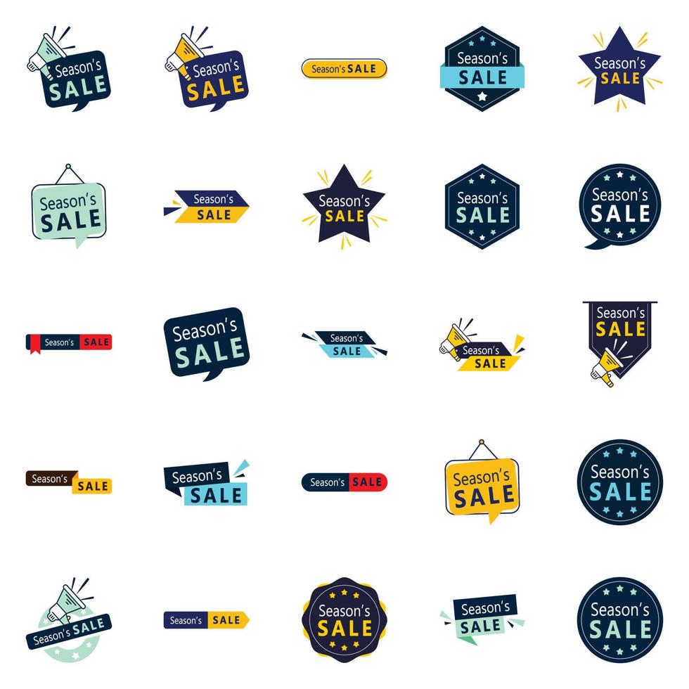 25 Season Sale Call-to-Action Enhancers for E-Commerce Websites vector