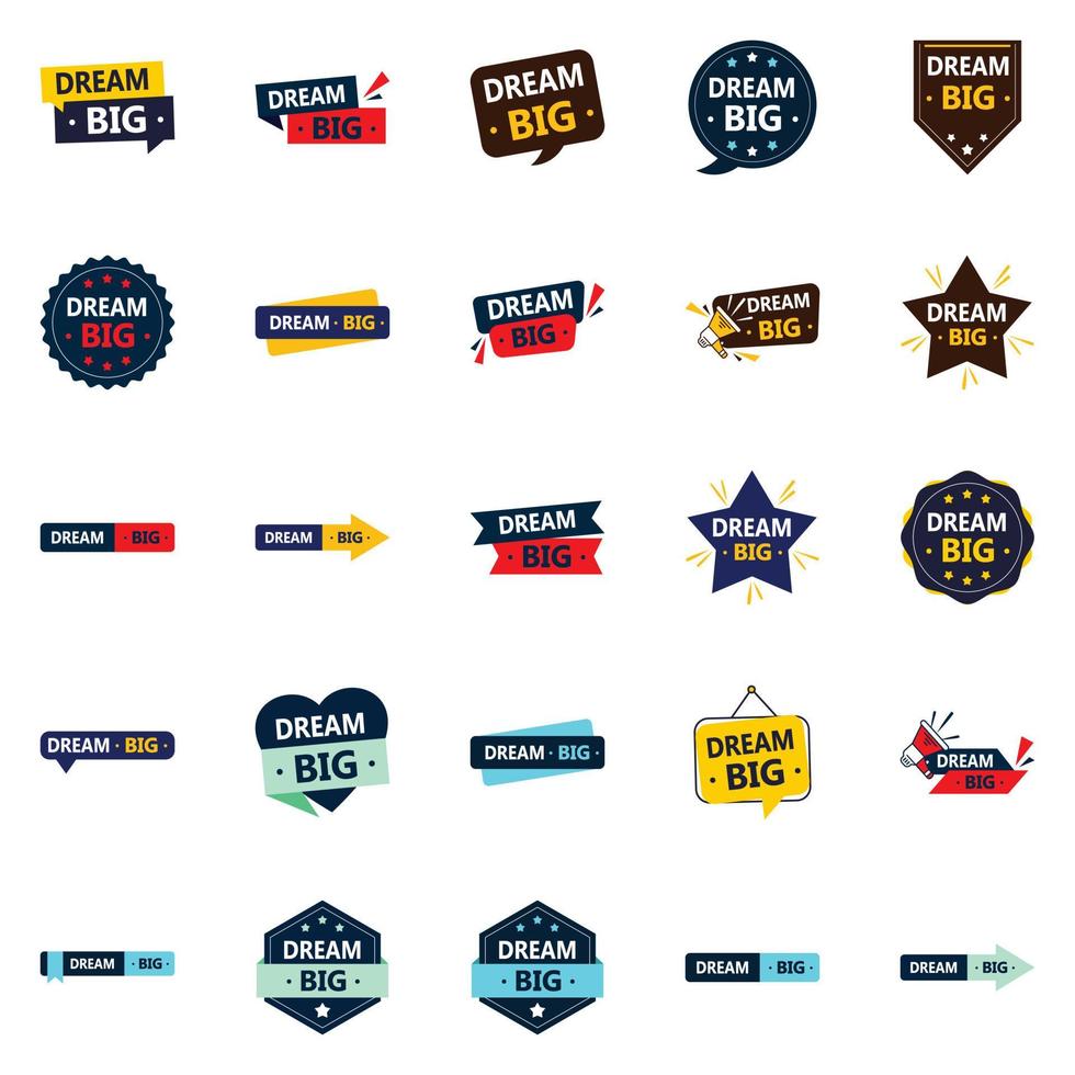 Dream Big Versatile vector designs for all your big goal 25 pack