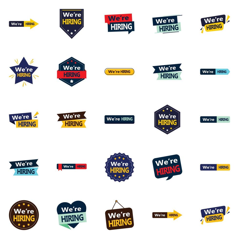 25 We're Hiring Vector Designs for Recruiting the Best Candidates