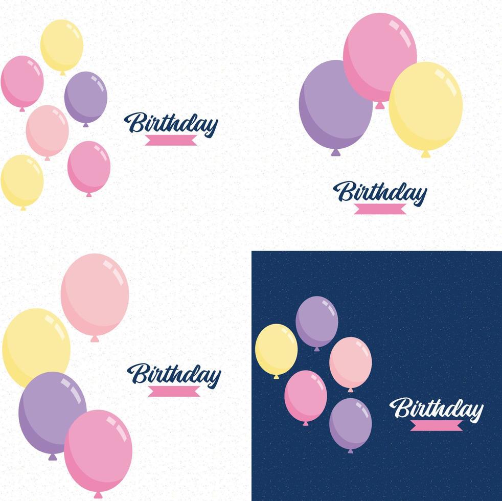 Happy Birthday in a bold. geometric font with a pattern of birthday candles in the background vector