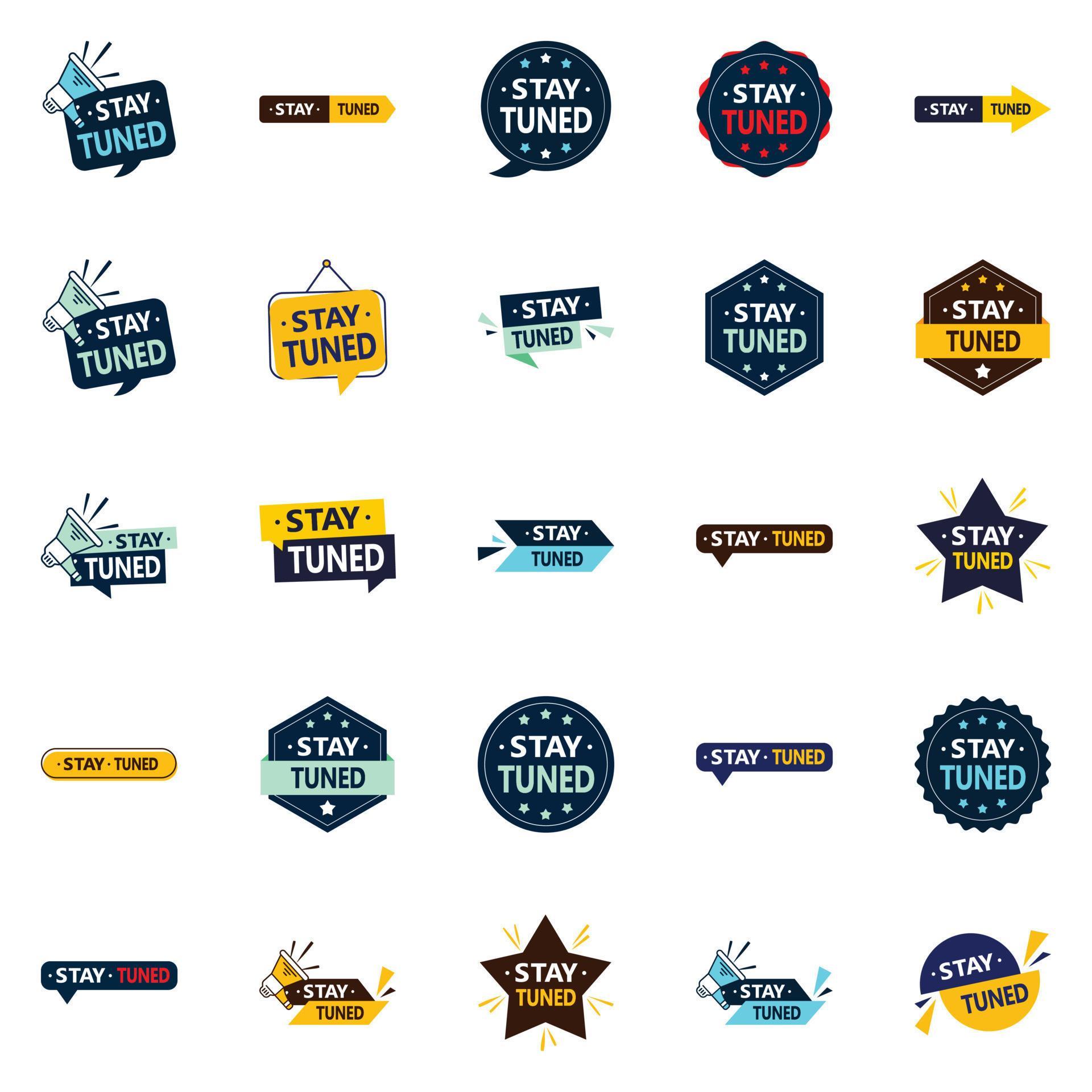 Stay Tuned 25 High quality Vector Designs for a professional brand