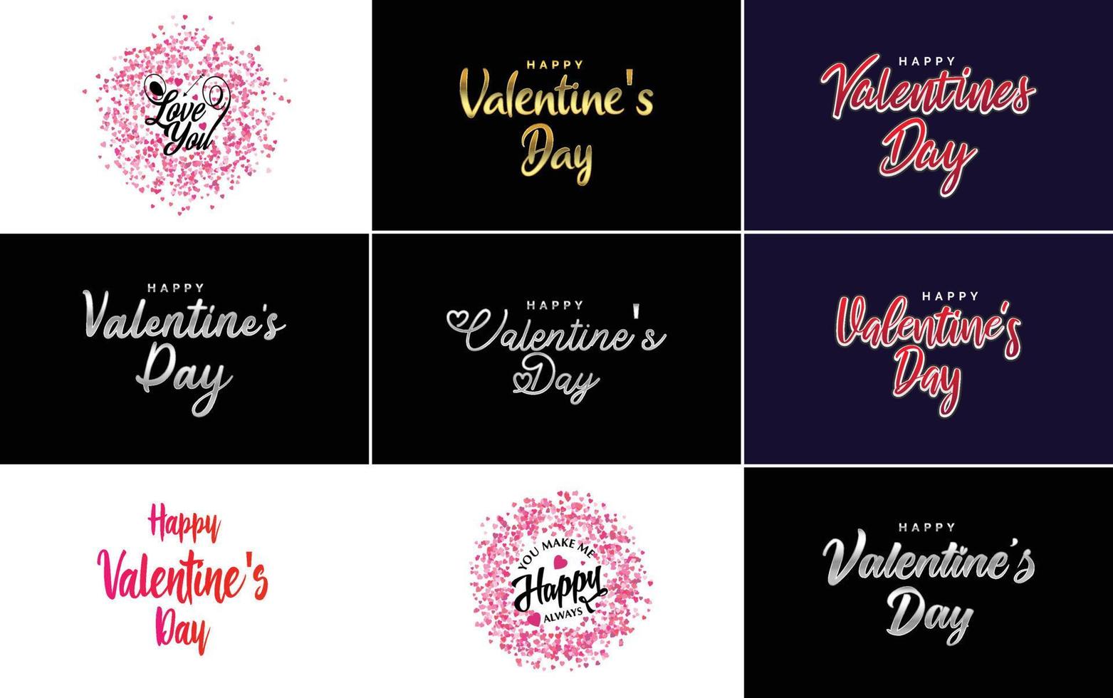 Valentine's lettering with a heart design. suitable for use in Valentine's Day cards and invitations vector