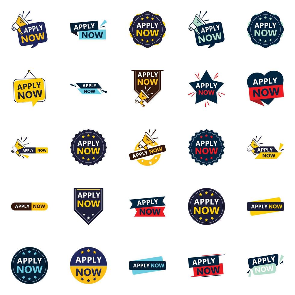 25 Impressive Apply Now Banners to Help You Stand Out vector