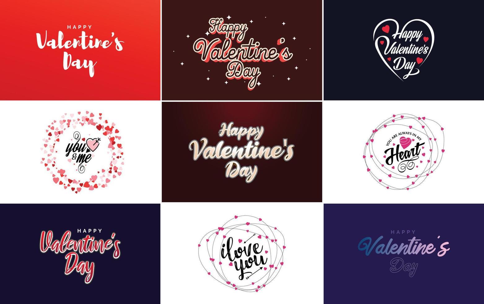 Love hand-drawn lettering with a heart design. Suitable for use as a Valentine's Day greeting or in romantic designs vector