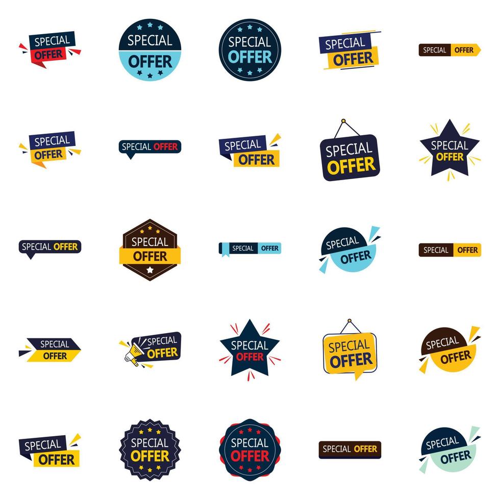 25 Inspiring Vector Designs in the Special Offer Pack  Perfect for Branding and Advertising