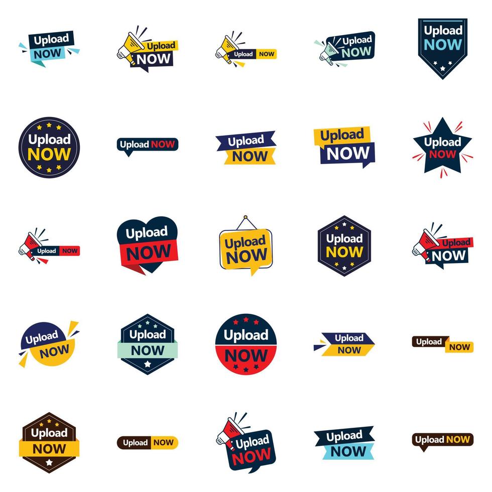 Upload Now 25 Versatile Vector Banners for your Branding and Advertising needs