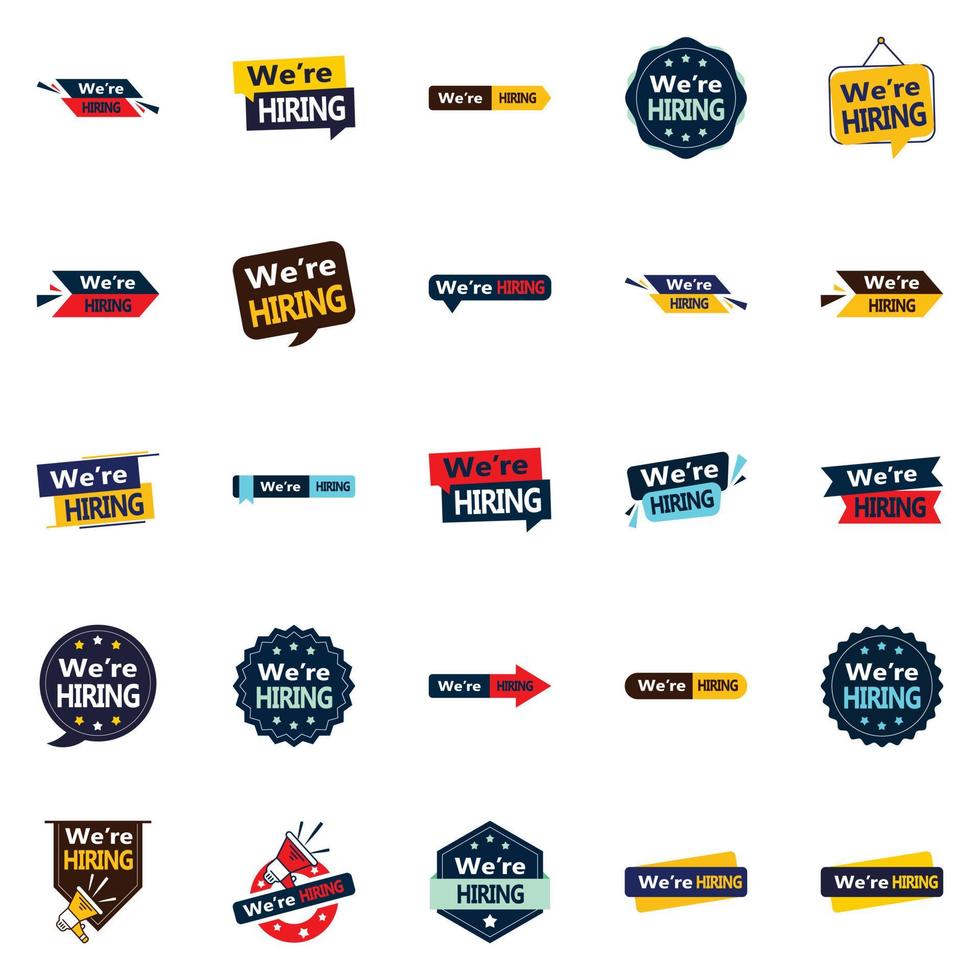 25 We're Hiring Vector Elements to Make Your Job Openings Irresistible