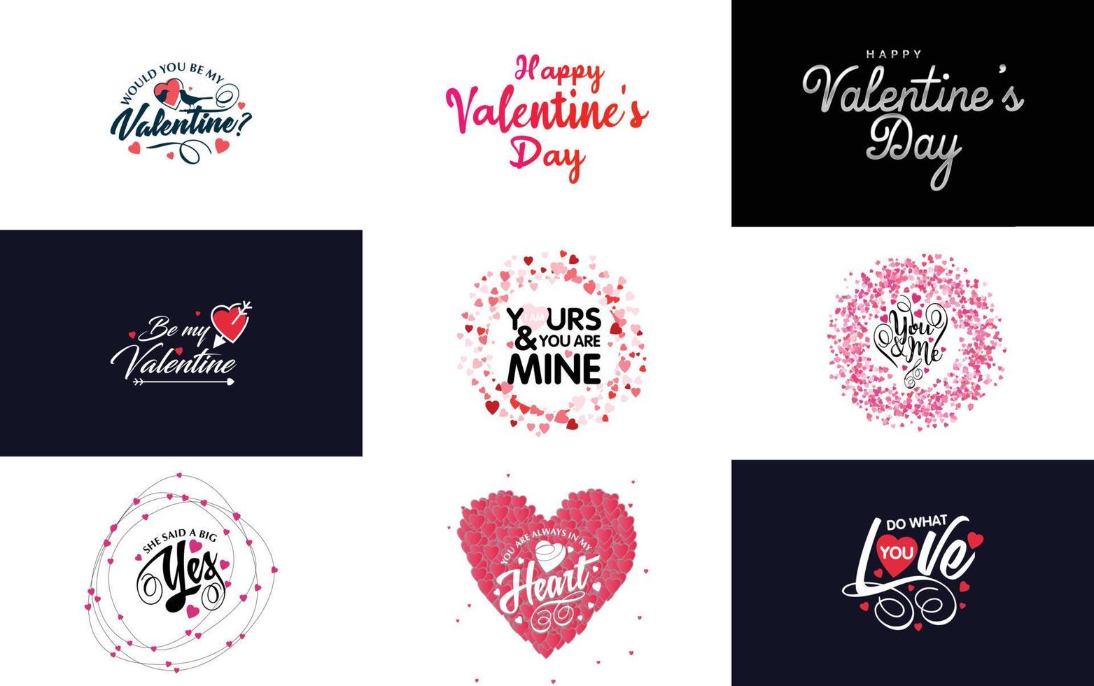 Love hand-drawn lettering with a heart design. Suitable for use as a Valentine's Day greeting or in romantic designs vector