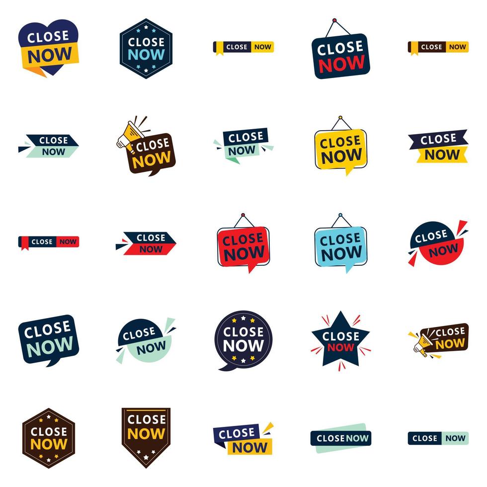 Dont Miss Out Text Banners Pack of 25 vector
