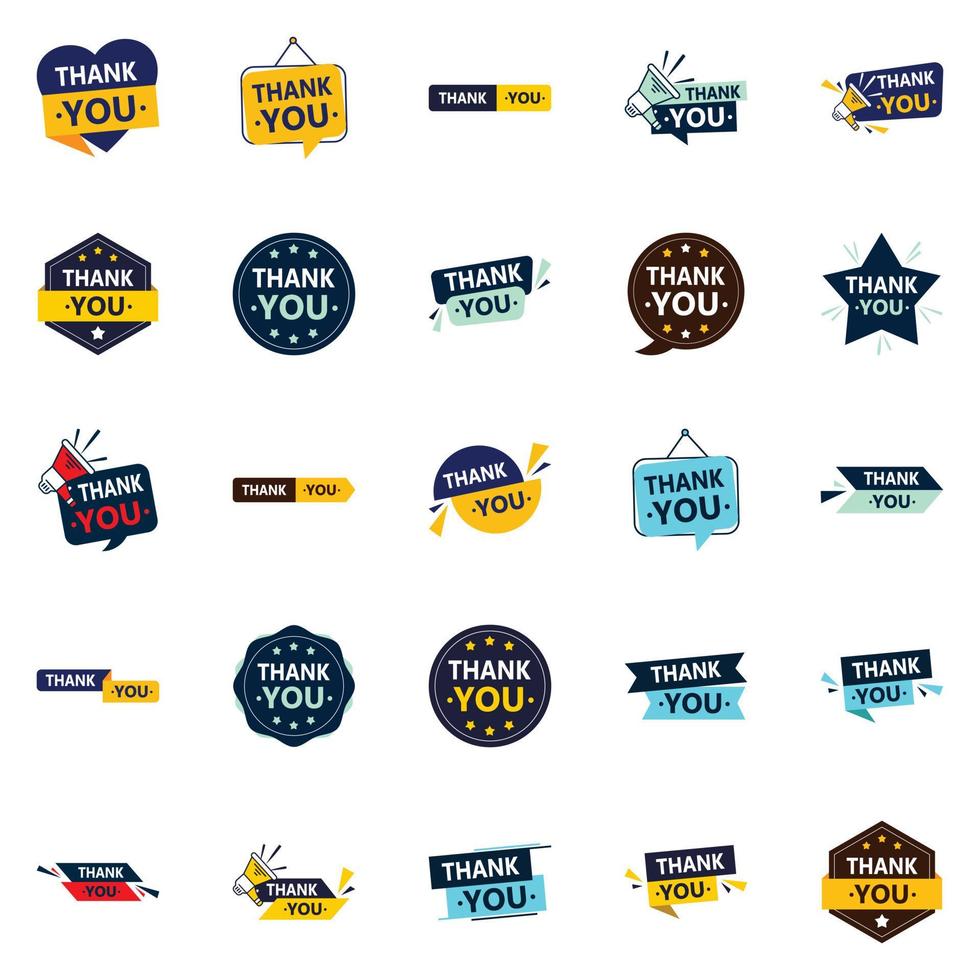 Thank You 25 Eye catching Vector Designs to Convey your Gratitude