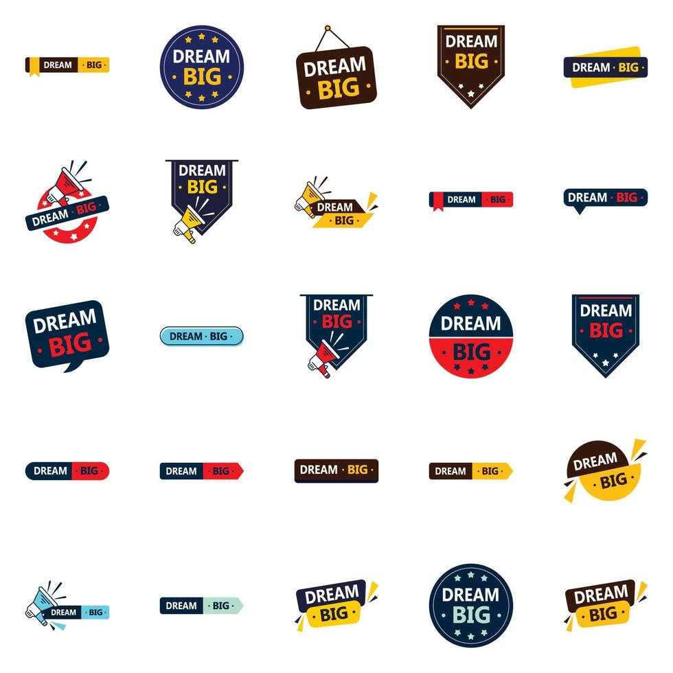 Dream Big 25 Vector images to inspire and empower 25 pack