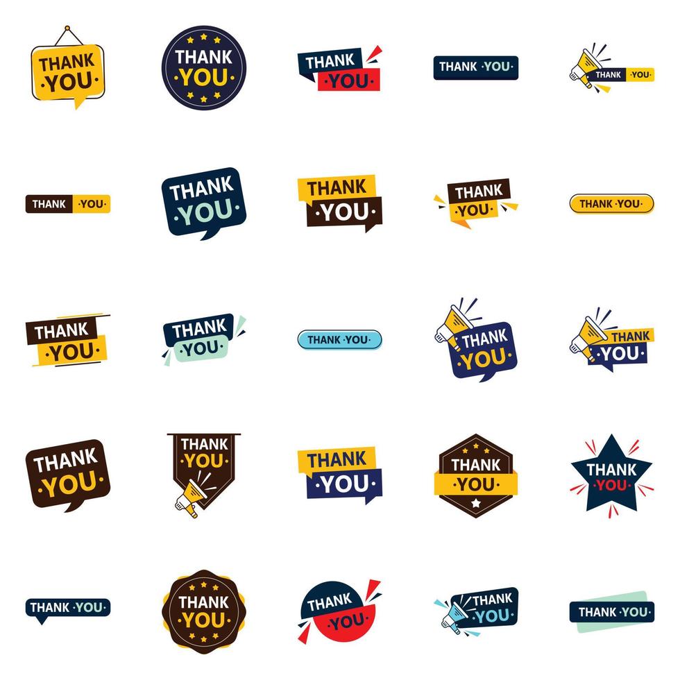 25 Professional Vector Images for Expressing Thankfulness