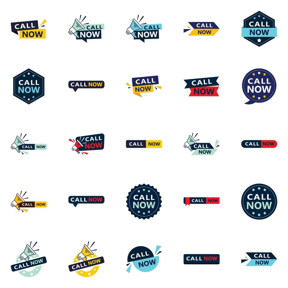 25 Innovative Typographic Banners for a fresh approach to call to action vector