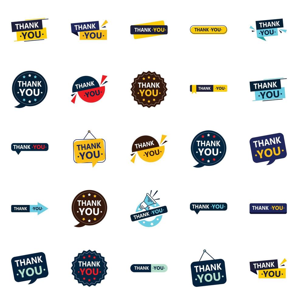 25 Versatile Vector Images to Thank Your Audience