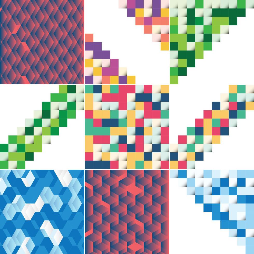 fondo vectorial con una ilustración de una textura abstracta con cuadrados adecuados para usar como diseño de patrón en pancartas. carteles volantes tarjetas postales cubre y folletos vector