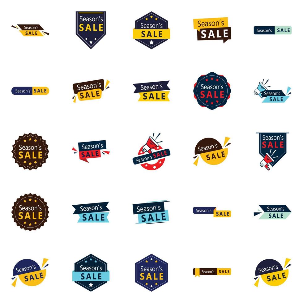 25 High-Performance Season Sale Graphic Elements for Blogs and Newsletters vector