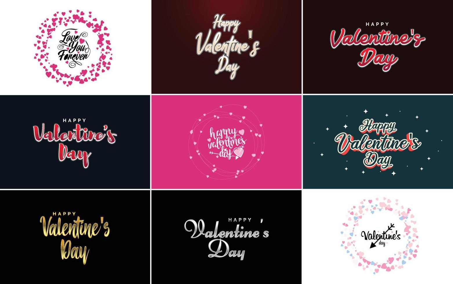 Valentine's lettering with a heart design. Suitable for use in Valentine's Day cards and invitations vector