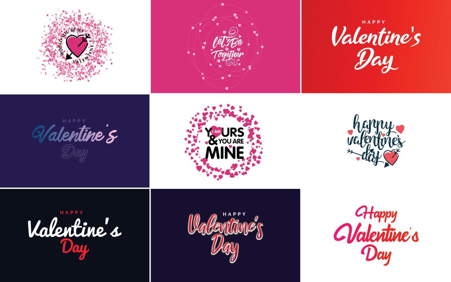 Valentine lettering with a heart design. suitable for use in Valentine's Day cards and invitations vector