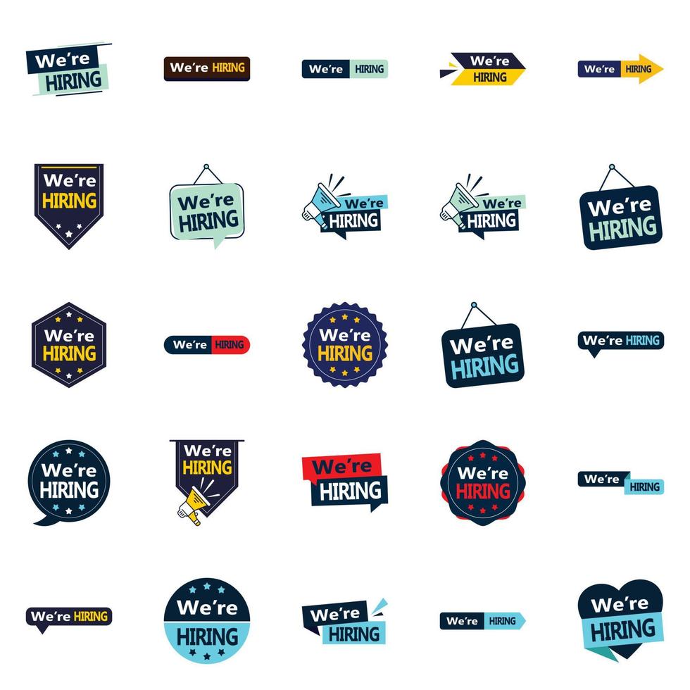 Promote Your Job Openings in Style with These 25 We're Hiring Vector Designs