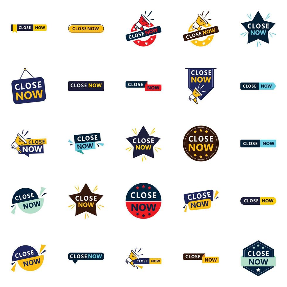 Take Advantage of this Offer Text Banners Pack of 25 vector