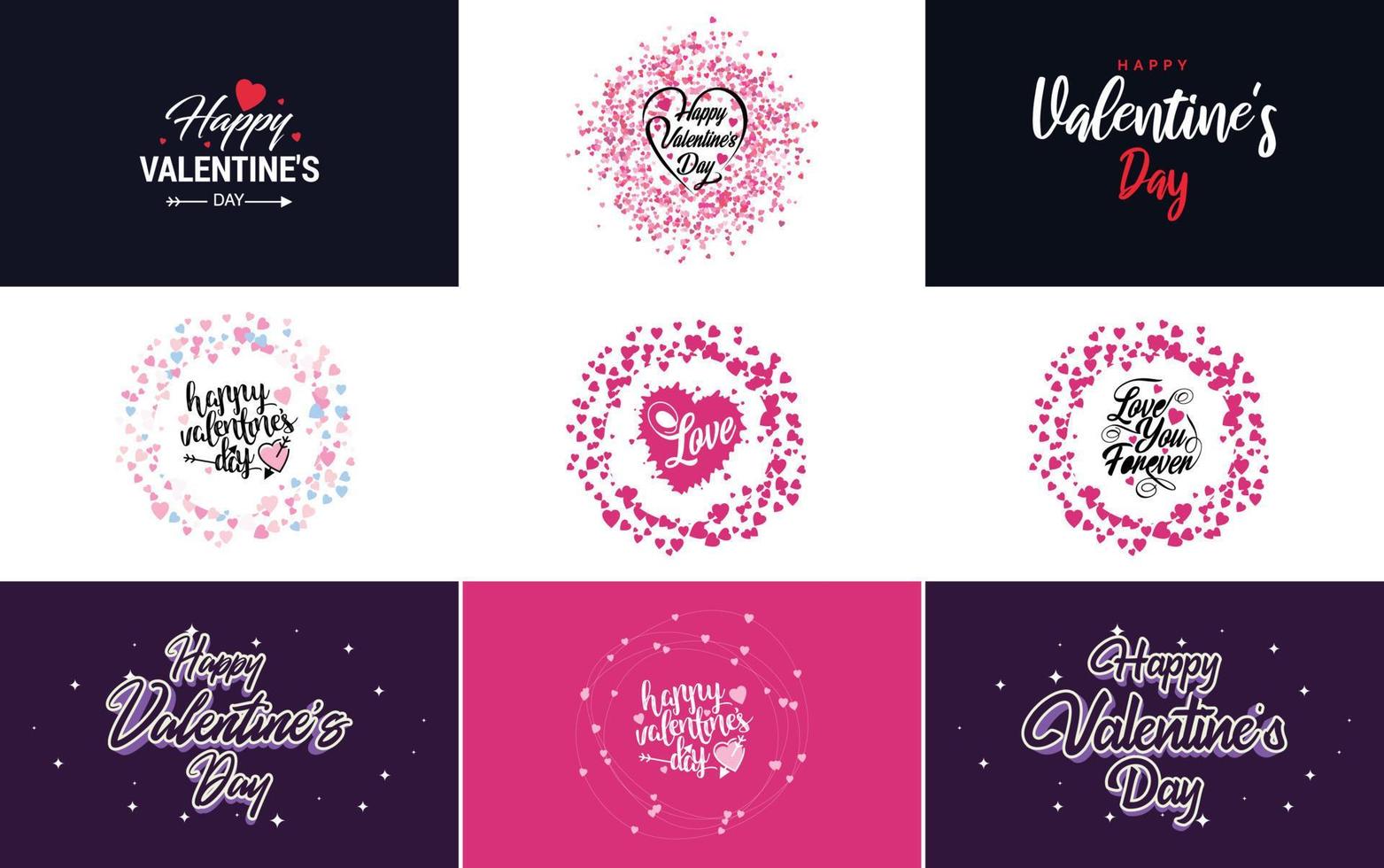 Valentine lettering with a heart design. suitable for use in Valentine's Day cards and invitations vector