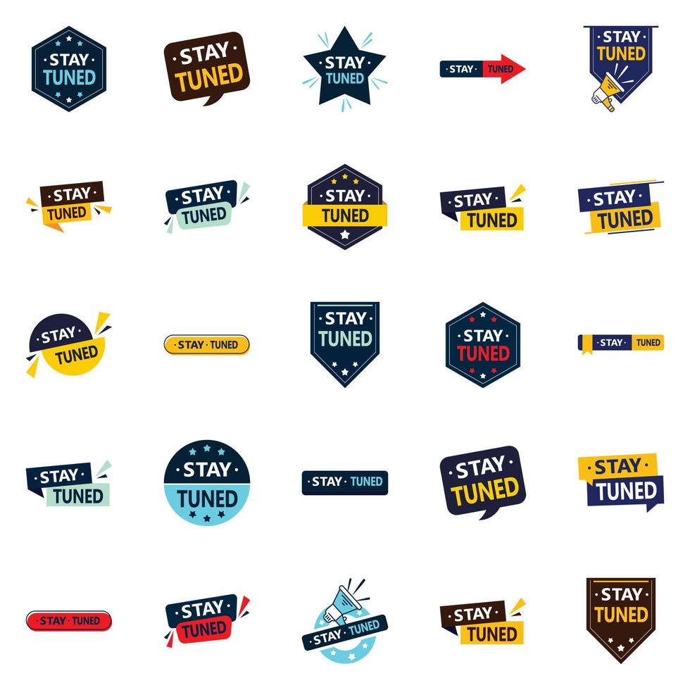 Stay Tuned 25 Professional Vector Designs for a polished brand image