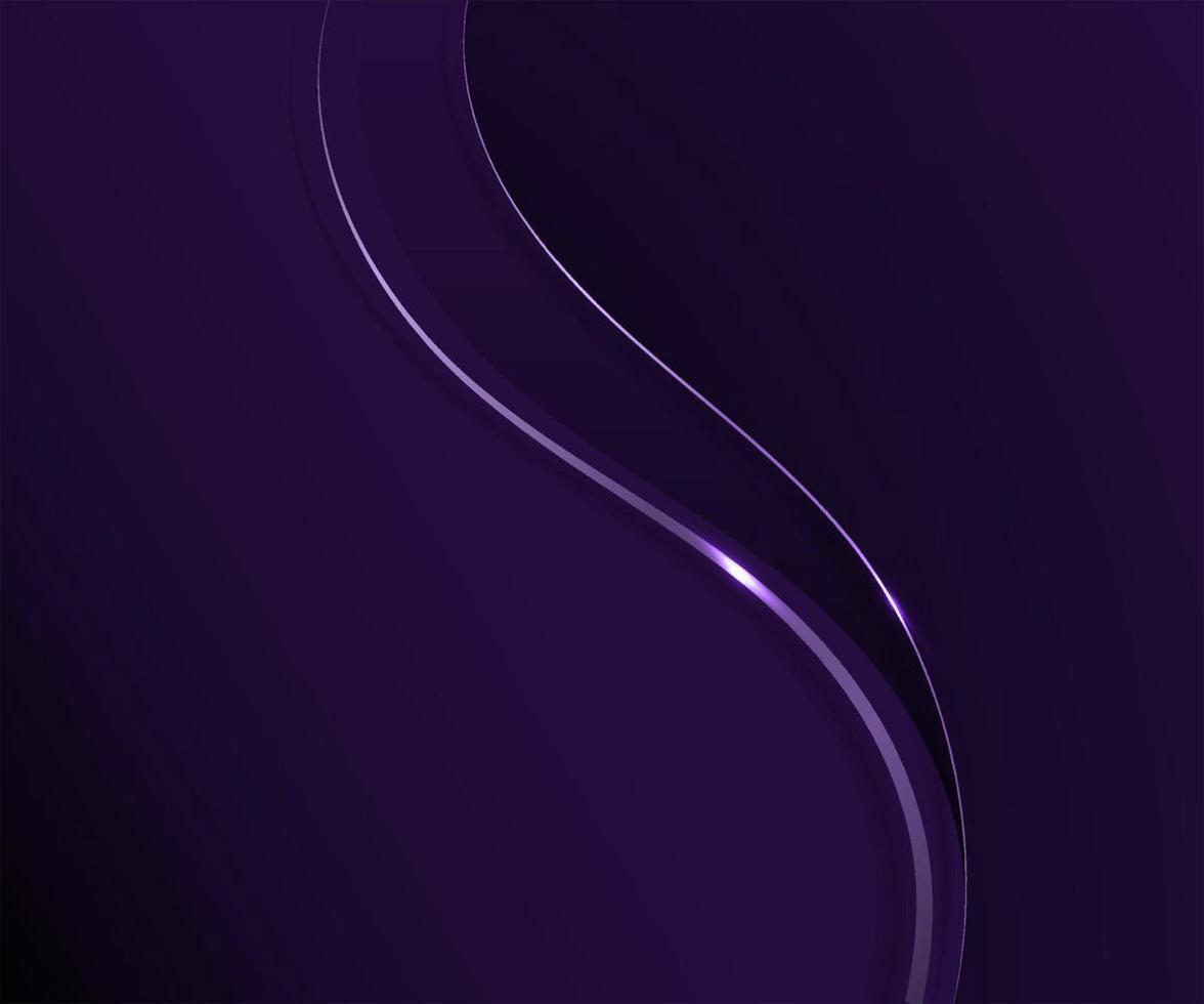 Abstract purple and wave shapes layer and golden lines with shiny gold curved lines lighting effect on soft purple and blue wavy sparkle with copy space for text luxury style template design images photo