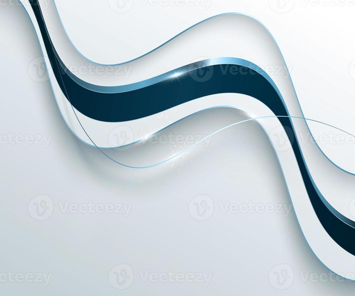 Abstract grey and sea blue background with blue and gray purple lines curved wavy sparkle with copy space for text luxury style template design photo