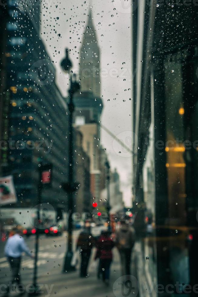 Chrysler Building on an overcast evening photo