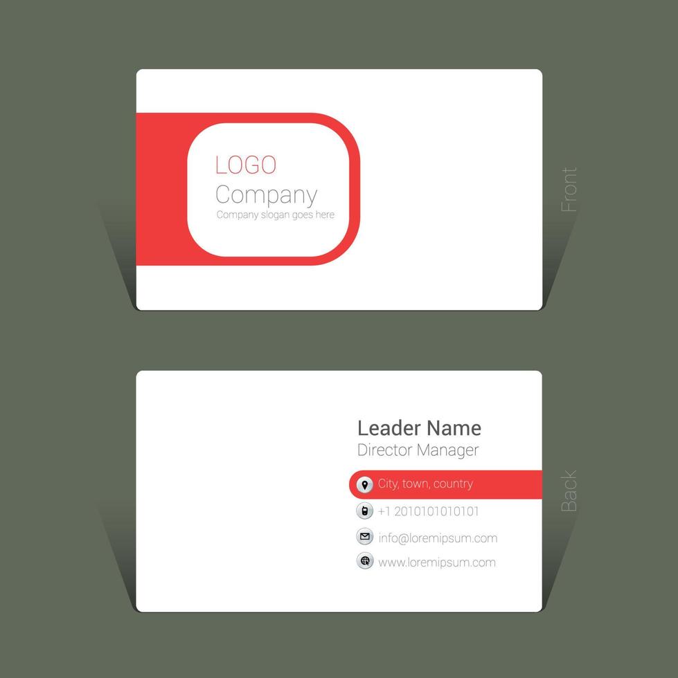 Business card design concept vector