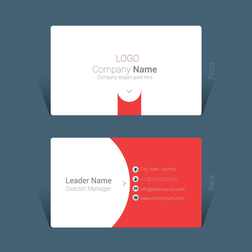 Business card design concept 18715583 Vector Art at Vecteezy