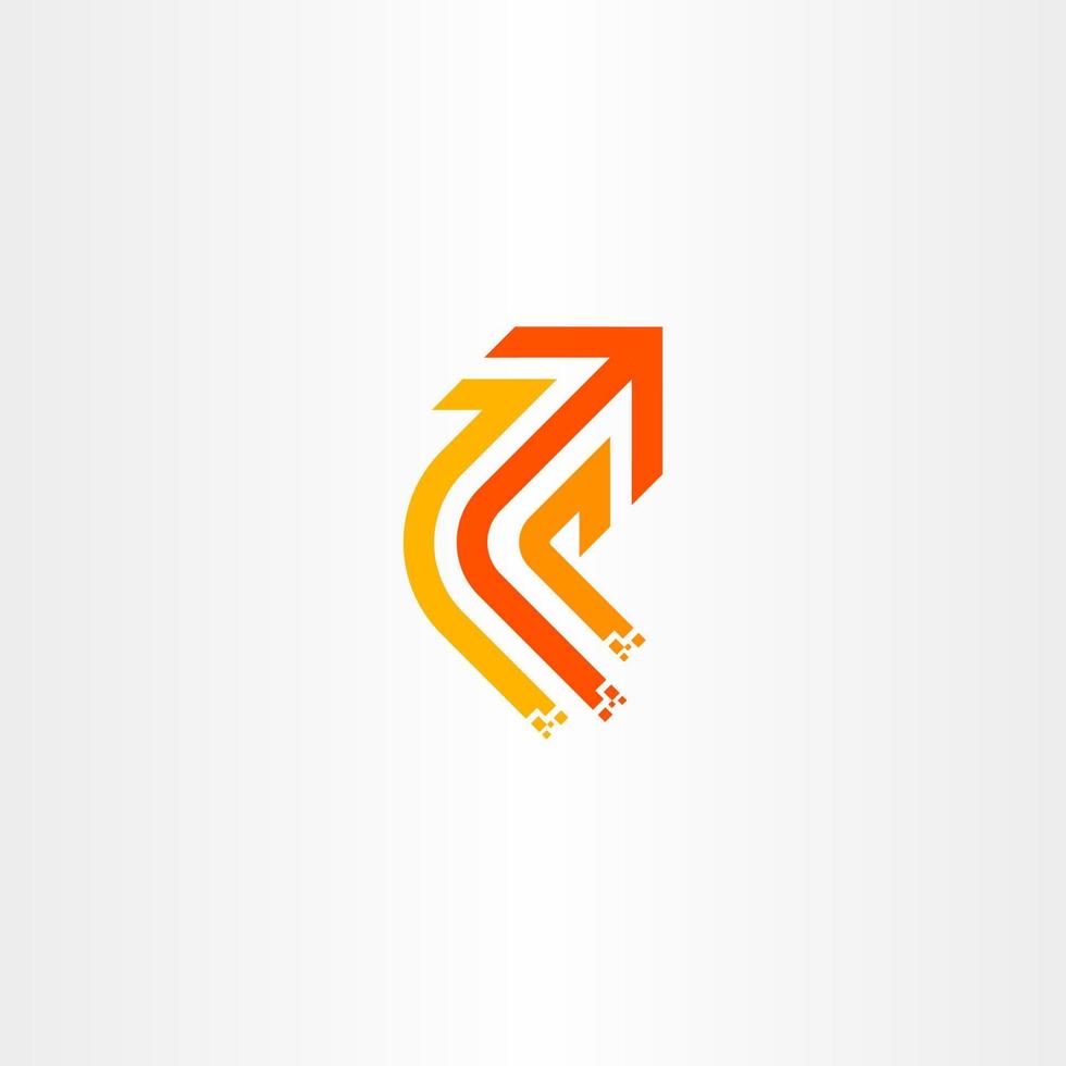 Arrow Reply Abstract Logo Icon Ideas vector