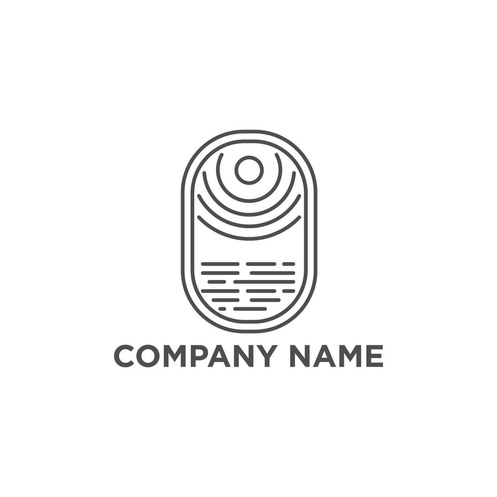 vector de logotipo vintage de verano, identidad de marca retro