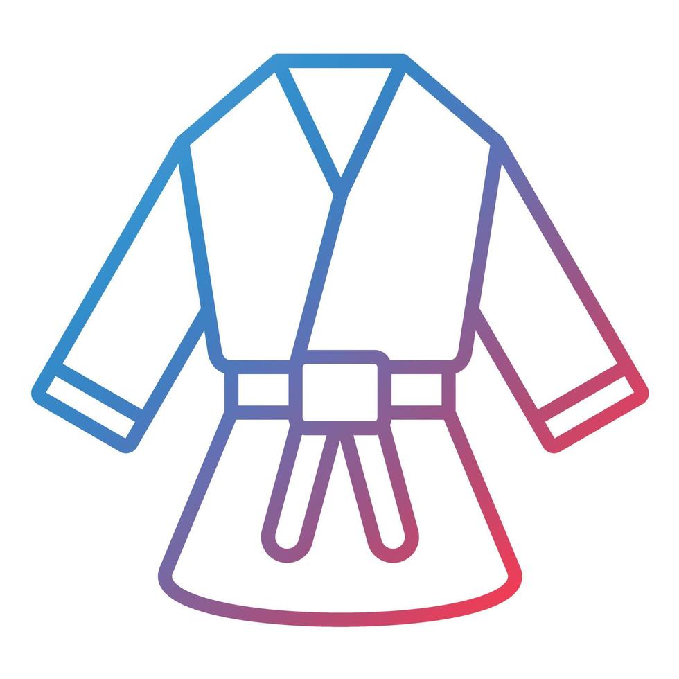 Kimono Line Gradient Icon vector