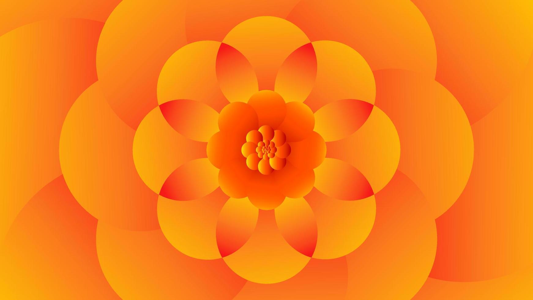 Abstract floral wallpaper, gradient backround vector