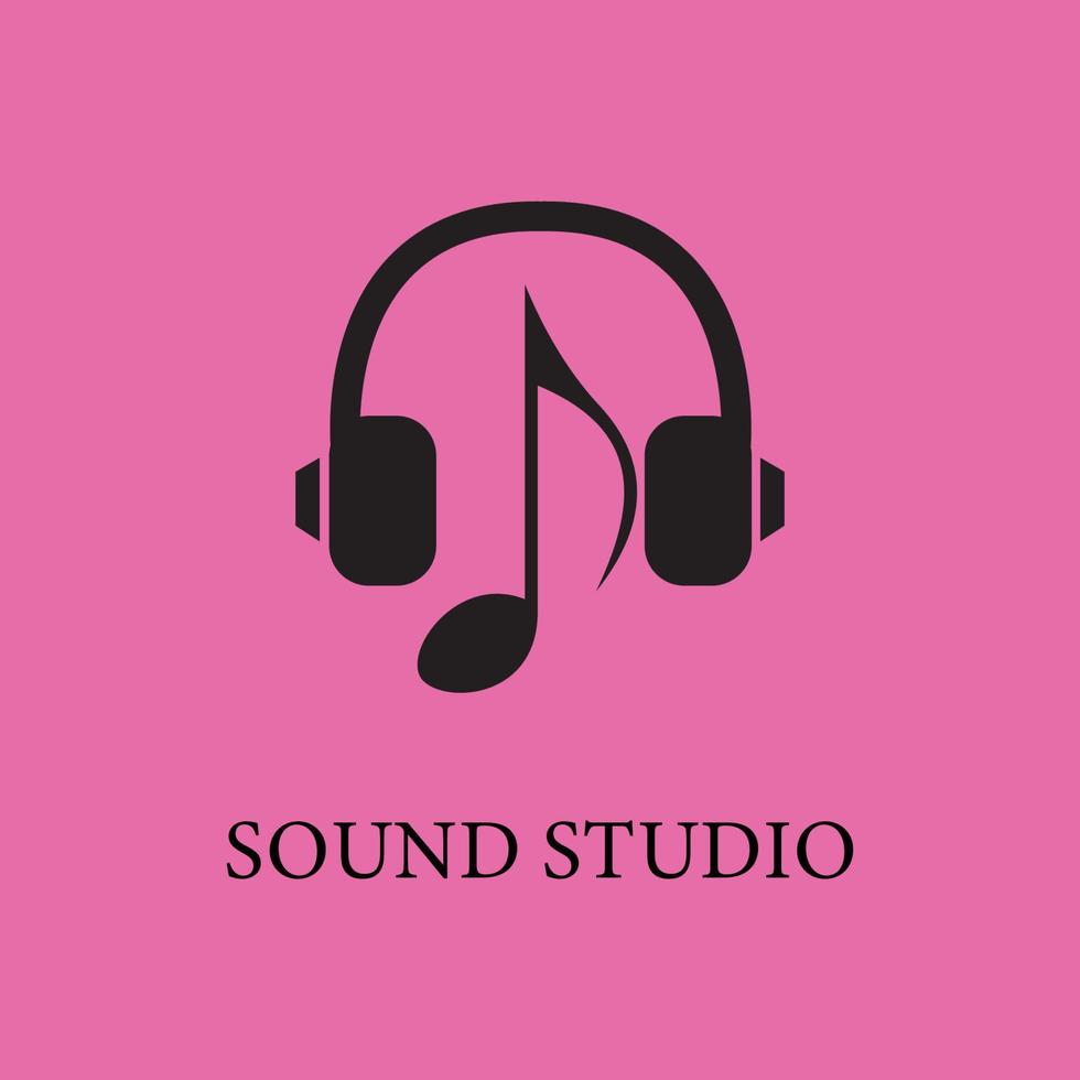 sound studio logo vector