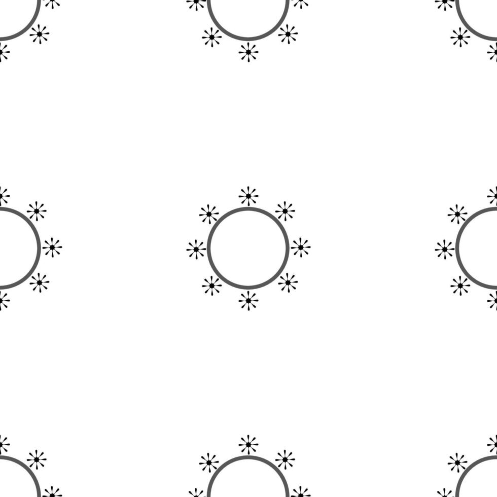 black multiple stars shape lines seamless pattern vector