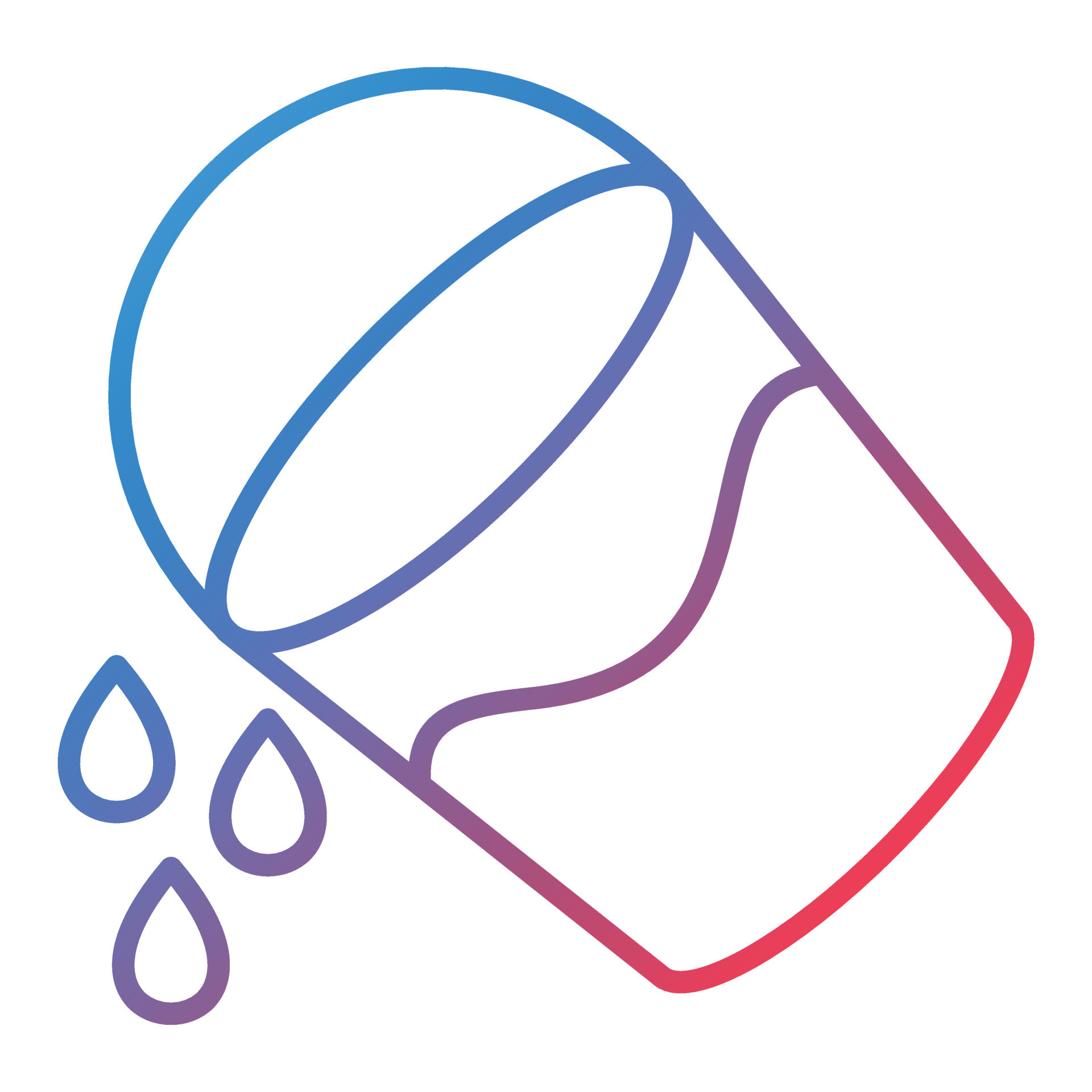 Paint Bucket Tool Line Gradient Icon 18716646 Vector Art at Vecteezy