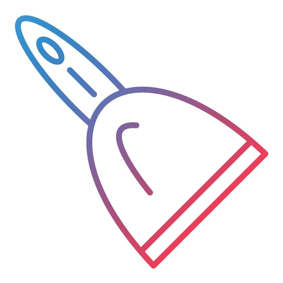Scraper Tool Line Gradient Icon vector