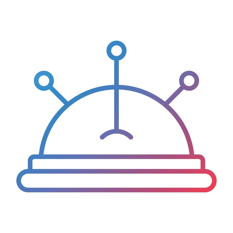 Pin Cushion Line Gradient Icon vector