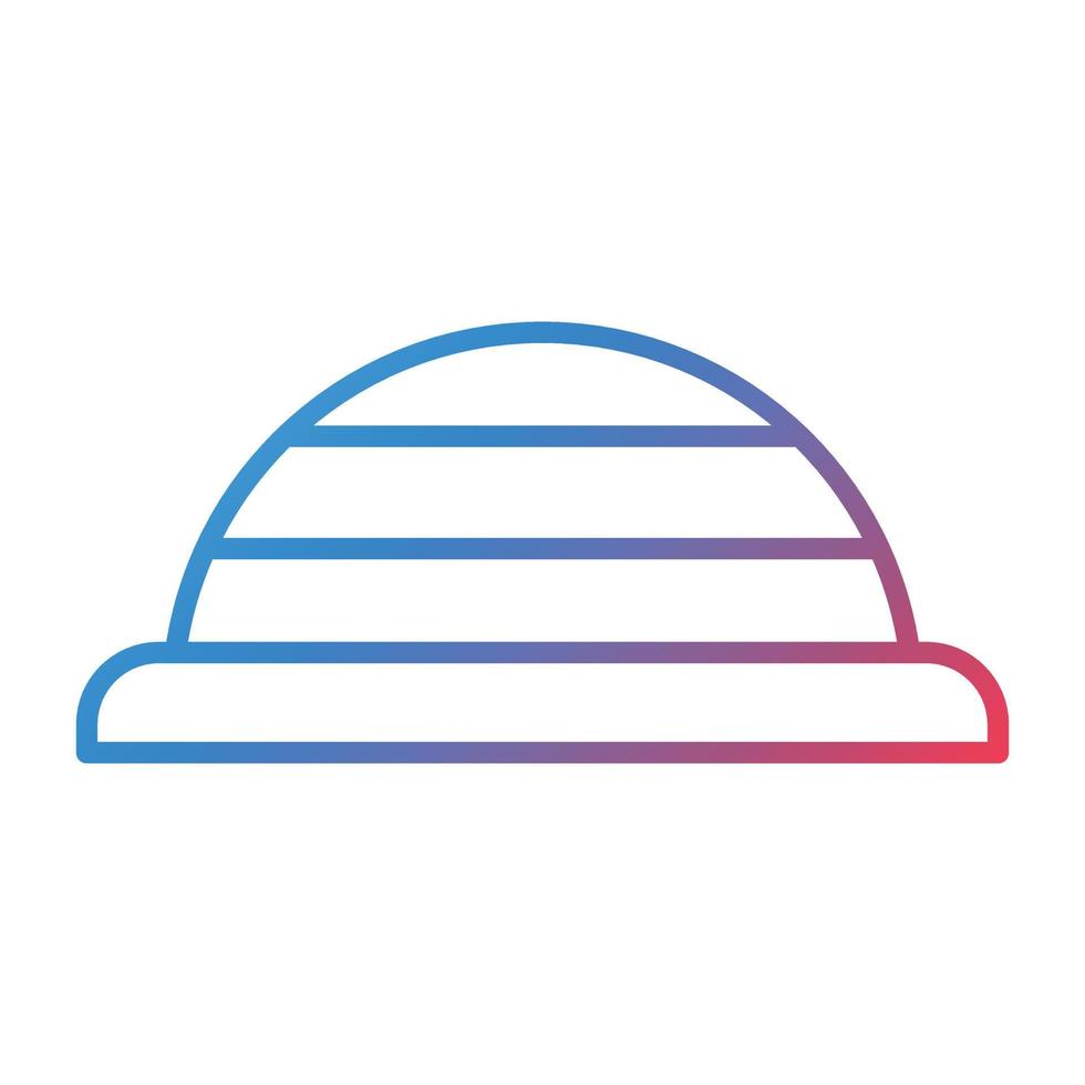 Bosu Ball Line Gradient Icon vector
