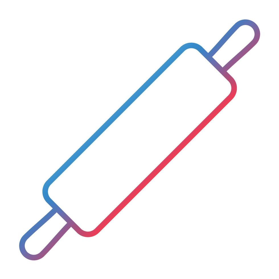 Rolling Pin Line Gradient Icon vector