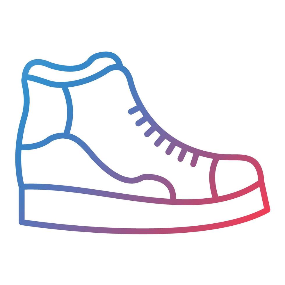 Sneaker Line Gradient Icon vector