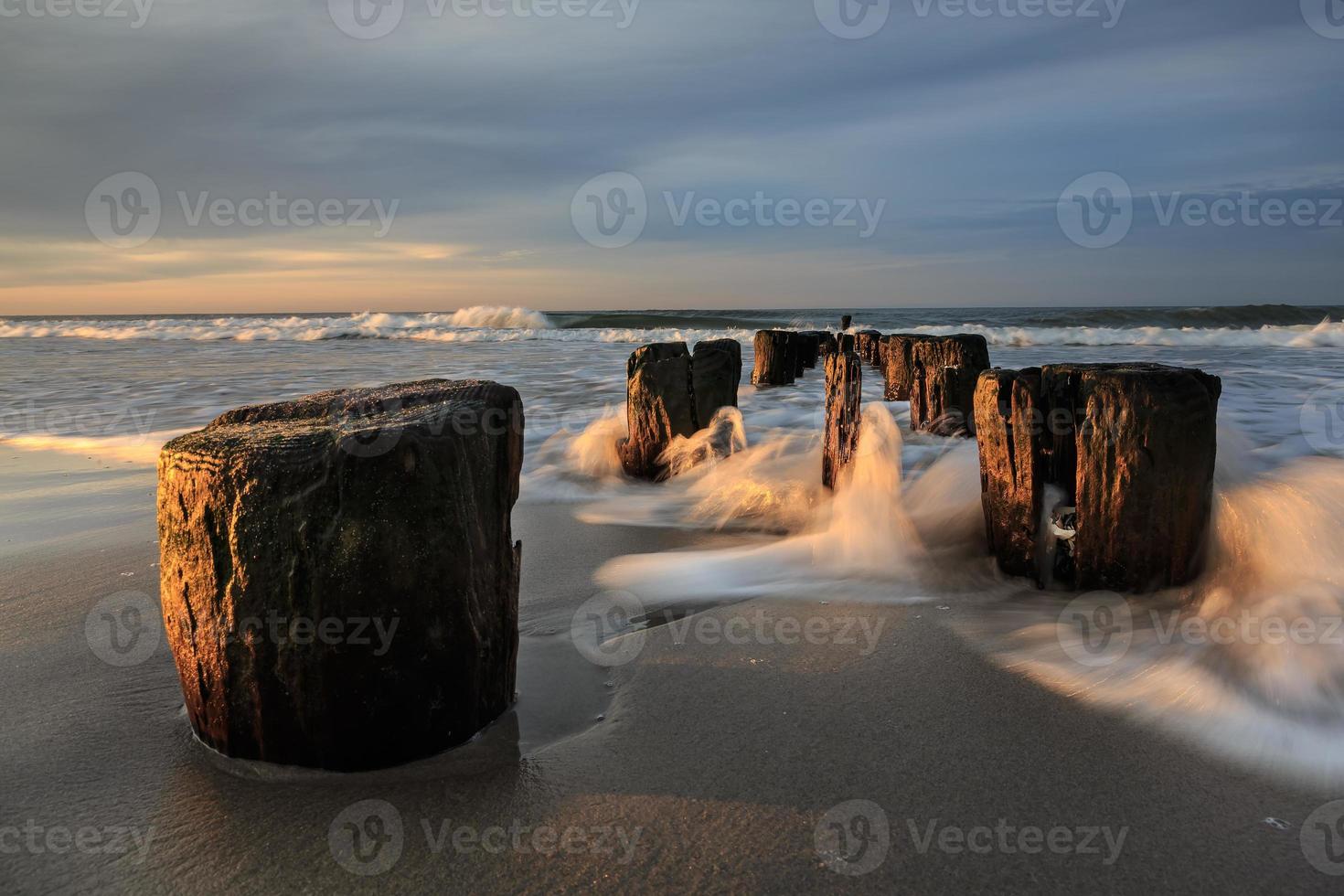 Early morning on the oceanfront. photo