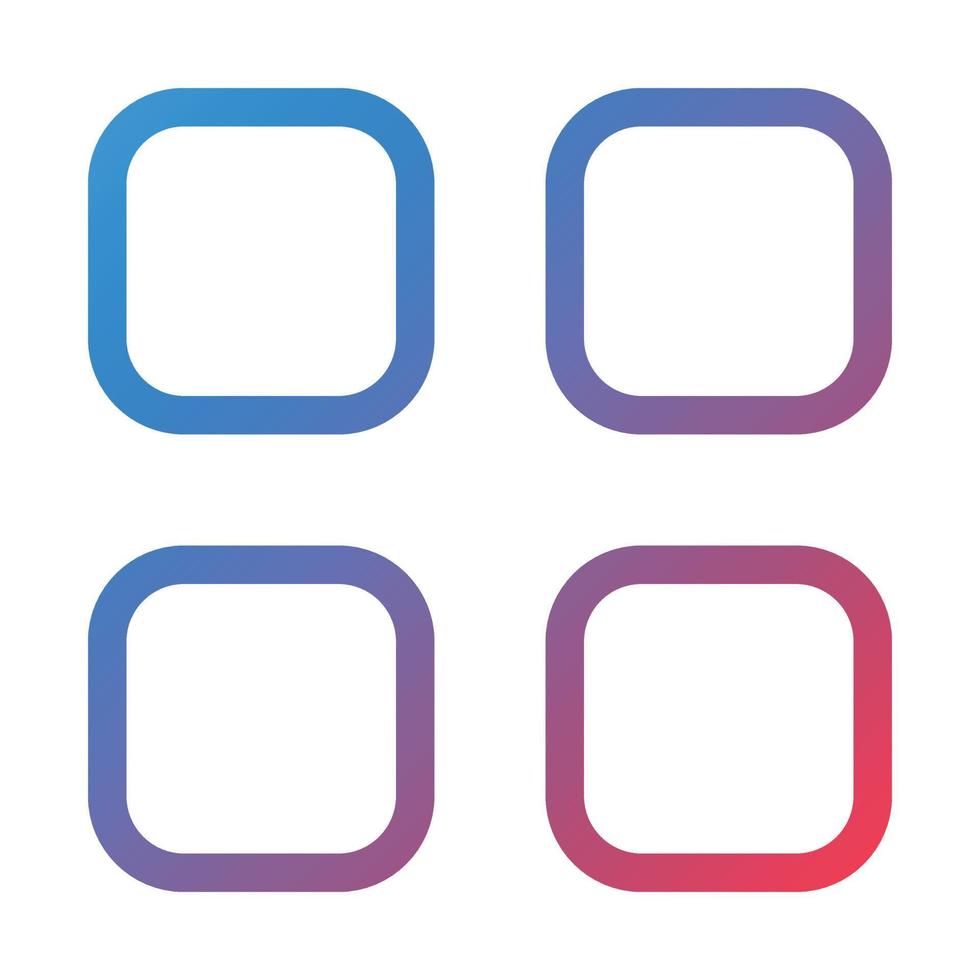 Category Line Gradient Icon vector