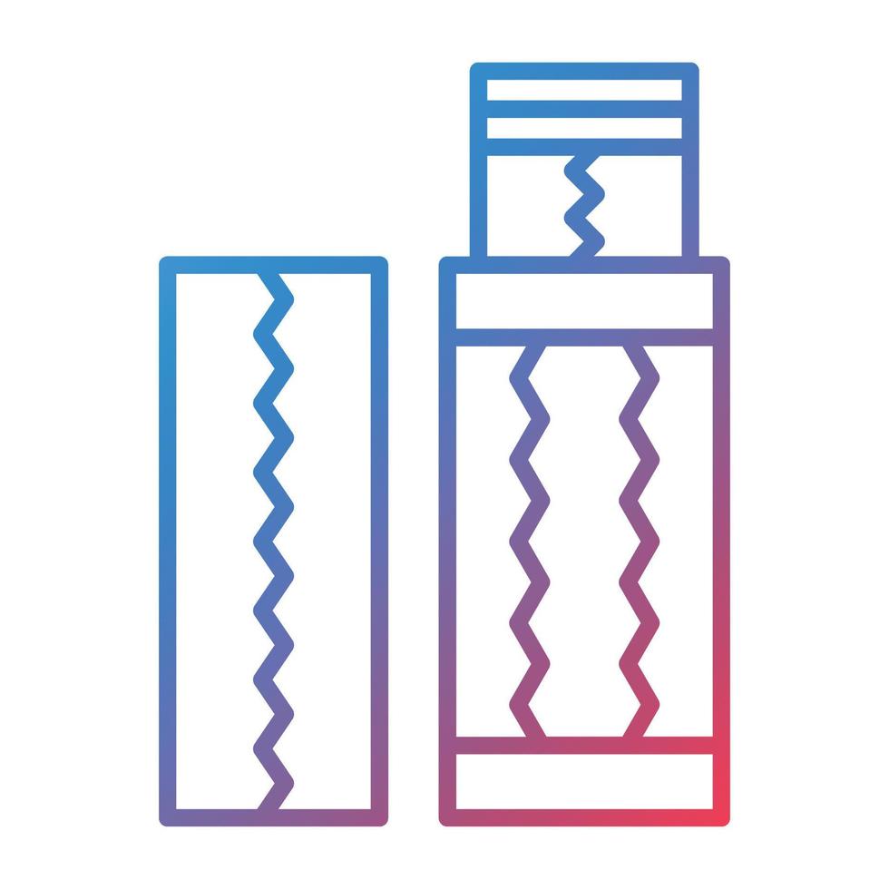 Chewing Gum Line Gradient Icon vector