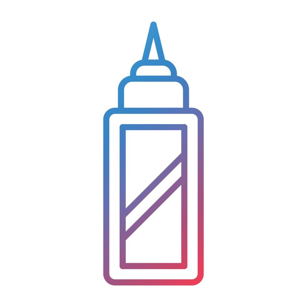 Correction Fluid Line Gradient Icon vector