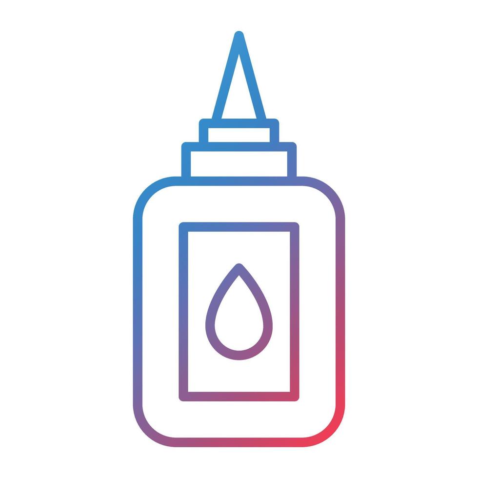Liquid Glue Line Gradient Icon vector
