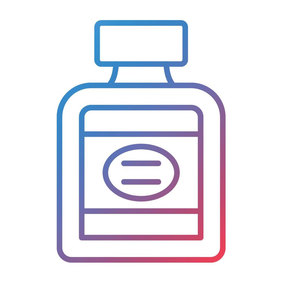 After Shave Line Gradient Icon vector