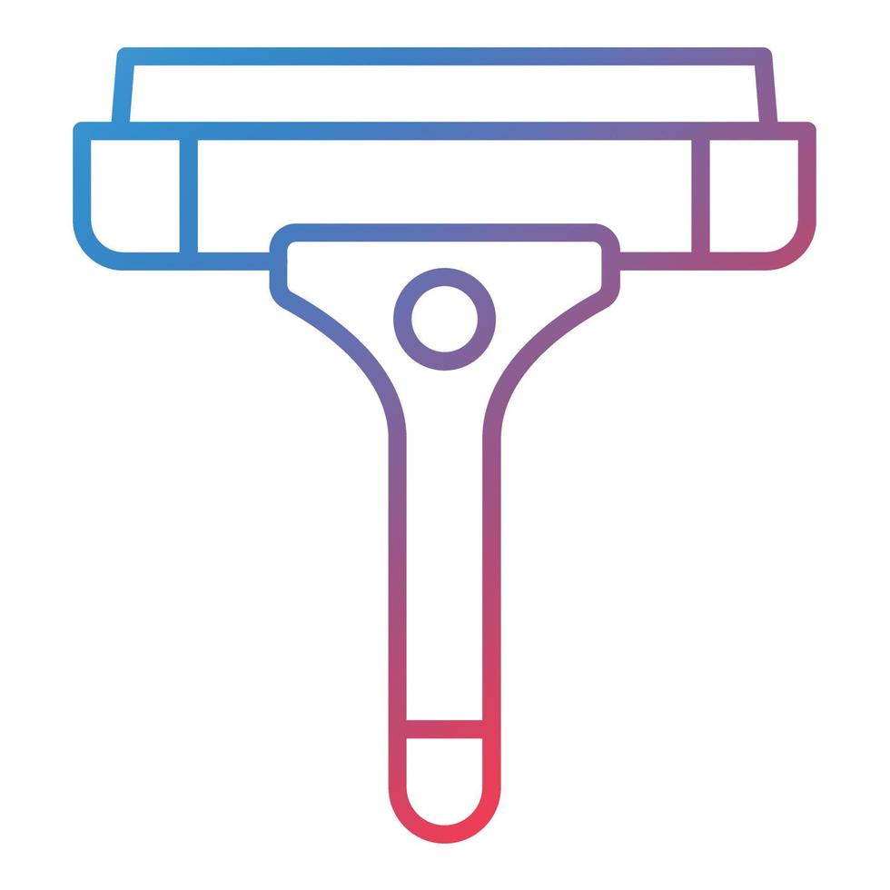 Squeegee Line Gradient Icon vector